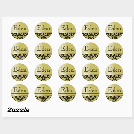 Chaucer Sticker "Eden" (golden/black) (Vel)