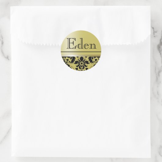 Chaucer Sticker "Eden" (golden/black) (Tas)
