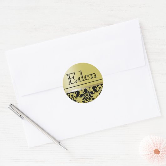 Chaucer Sticker "Eden" (golden/black) (Envelop)