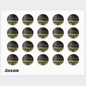 Chaucer Sticker "Eden" (zwart/goud) (Vel)