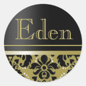 Chaucer Sticker "Eden" (zwart/goud) (Voorkant)