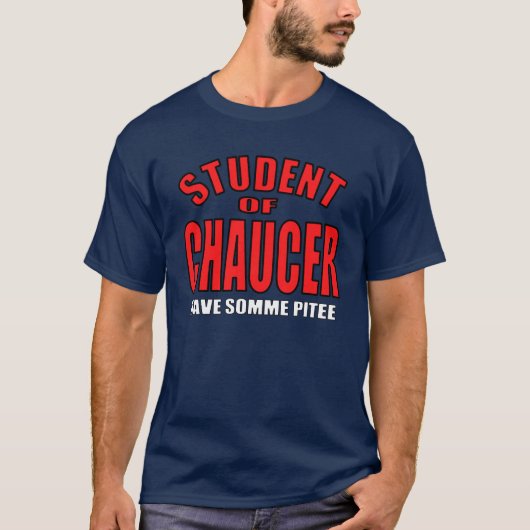 Chaucer Student T-shirt (Voorkant)