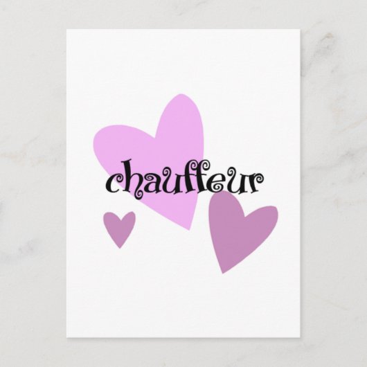 Chauffeur Briefkaart (Voorkant)