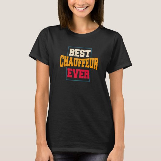 Chauffeur Carpooler Professionele Bestuurder Privé T-shirt (Voorkant)
