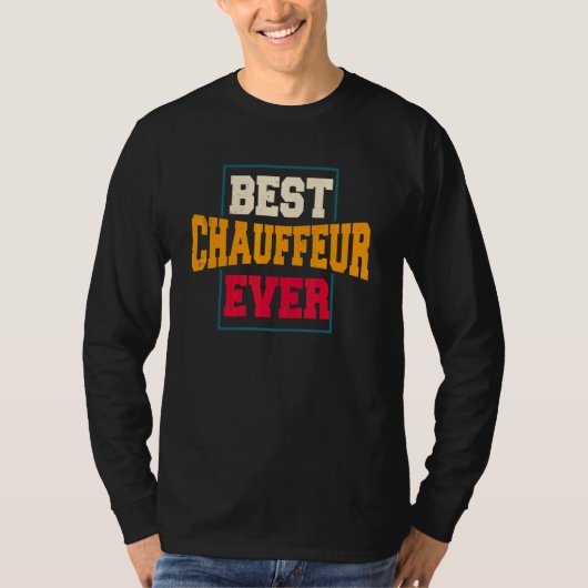 Chauffeur Carpooler Professionele Bestuurder Privé T-shirt (Voorkant)