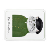 CHAUFFEUR CAT 3x4 Flexibele magneet + Tekst II (Horizontaal)
