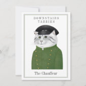 CHAUFFEUR CAT 4.5x6.25 Platte Kaart + Tekst (Voorkant)