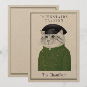 CHAUFFEUR CAT 5x7 Platte Kaart + Tekst (op Kraft)