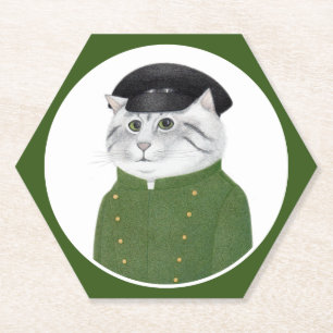 CHAUFFEUR CAT Hexagon Papier Onderzetters