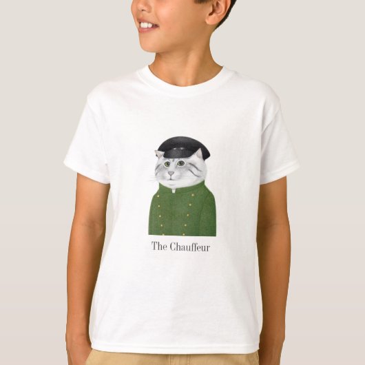 CHAUFFEUR CAT Jongens Basis T-shirt (Voorkant)