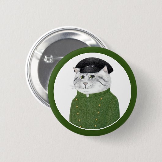 CHAUFFEUR CAT Ronde Pin Button (Voorkant /achterkant)