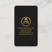 Chauffeur Chauffeur Taxi Service Visitekaartje (Achterkant)