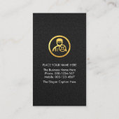 Chauffeur Coat Jacket Driving Limo Visitekaartje (Achterkant)