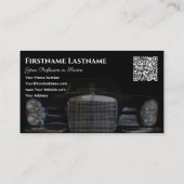 Chauffeur edele Mercedes Benz oldtimer chauffeur Visitekaartje (Achterkant)