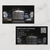 Chauffeur edele Mercedes Benz oldtimer chauffeur Visitekaartje (Voorkant / Achterkant)