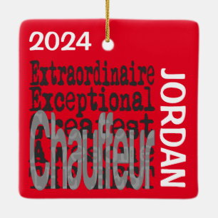 Chauffeur Extraordinaire CUSTOM Keramisch Ornament