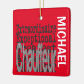 Chauffeur Extraordinaire CUSTOM Keramisch Ornament (Links)
