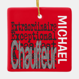 Chauffeur Extraordinaire CUSTOM Keramisch Ornament