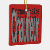 Chauffeur Extraordinaire Keramisch Ornament (Rechts)