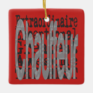 Chauffeur Extraordinaire Keramisch Ornament