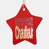 Chauffeur Extraordinaire Keramisch Ornament (Links)