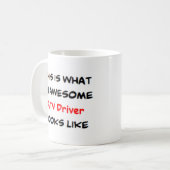 chauffeur, geweldige koffiemok (Voorkant links)