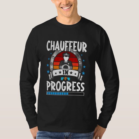 Chauffeur In Progress Trainee Student T-shirt (Voorkant)