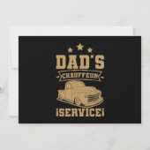 Chauffeur Papa Professionele Bestuurder Vaderdag Kaart (Voorkant)