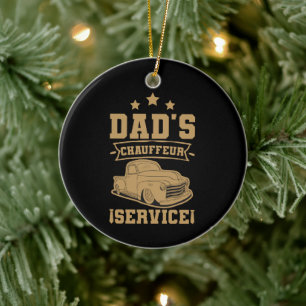 Chauffeur Papa Professionele Bestuurder Vaderdag Keramisch Ornament