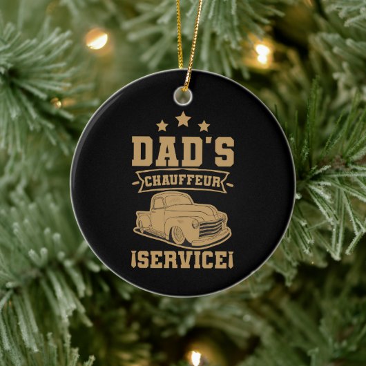 Chauffeur Papa Professionele Bestuurder Vaderdag Keramisch Ornament (Boom)