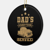 Chauffeur Papa Professionele Bestuurder Vaderdag Keramisch Ornament (Links)