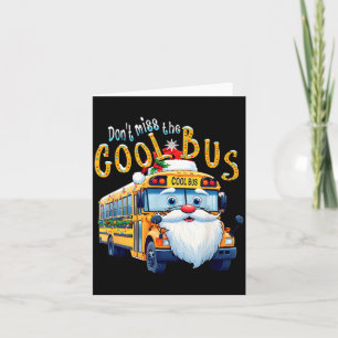 Chauffeur Schoolbus Kerstmis Mis de Coole Bus Niet Kaart