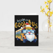 Chauffeur Schoolbus Kerstmis Mis de Coole Bus Niet Kaart (Gele Bloem)