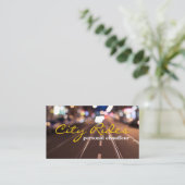 Chauffeur Taxi Cab Driver Transport Business Visitekaartje (Staand voorkant)