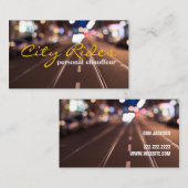 Chauffeur Taxi Cab Driver Transport Business Visitekaartje (Voorkant / Achterkant)