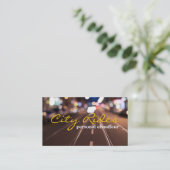 Chauffeur Taxi Cab Driver Transport Business Visitekaartje (Staand voorkant)