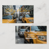 Chauffeur Taxi Cab Driver Transport Business Visitekaartje (Voorkant / Achterkant)