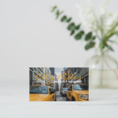 Chauffeur Taxi Cab Driver Transport Business Visitekaartje (Staand voorkant)