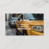 Chauffeur Taxi Cab Driver Transport Business Visitekaartje (Achterkant)