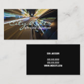 Chauffeur Town Car Driver Transport Business Visitekaartje (Voorkant / Achterkant)