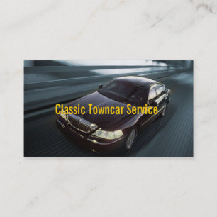 Chauffeur Town Car Driver Transport Business Visitekaartje