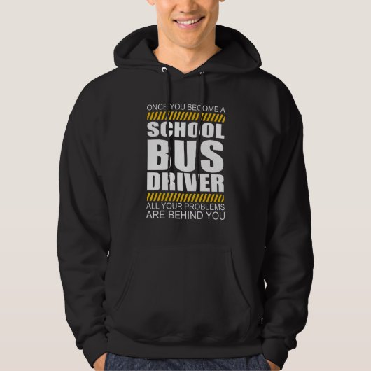 Chauffeur van de schoolbus hoodie (Voorkant)