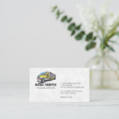 chauffeur van semi-vrachtwagenvervoer visitekaartje (Staand voorkant)