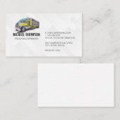 chauffeur van semi-vrachtwagenvervoer visitekaartje (Voorkant / Achterkant)