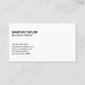 chauffeur van voedsellevering | QR-code Visitekaartje (Achterkant)