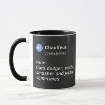 Chauffeur verdediging grappig cadeauidee
