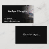 Chauffeur visitekaartje (Voorkant / Achterkant)