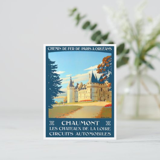 Chaumont France vintage Briefkaart (Staand voorkant)