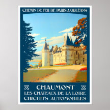 Chaumont France vintage Poster