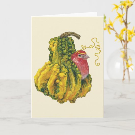 Chauncey de huis vink kaart (Gele Bloem)